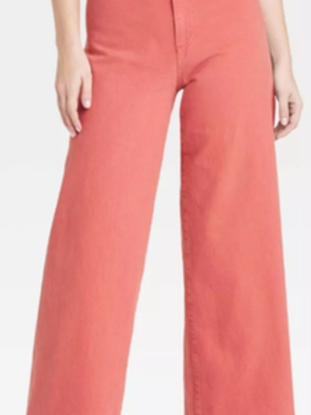 Universal Thread Sailor Wide-Leg High-Rise Pants in Coral Pink